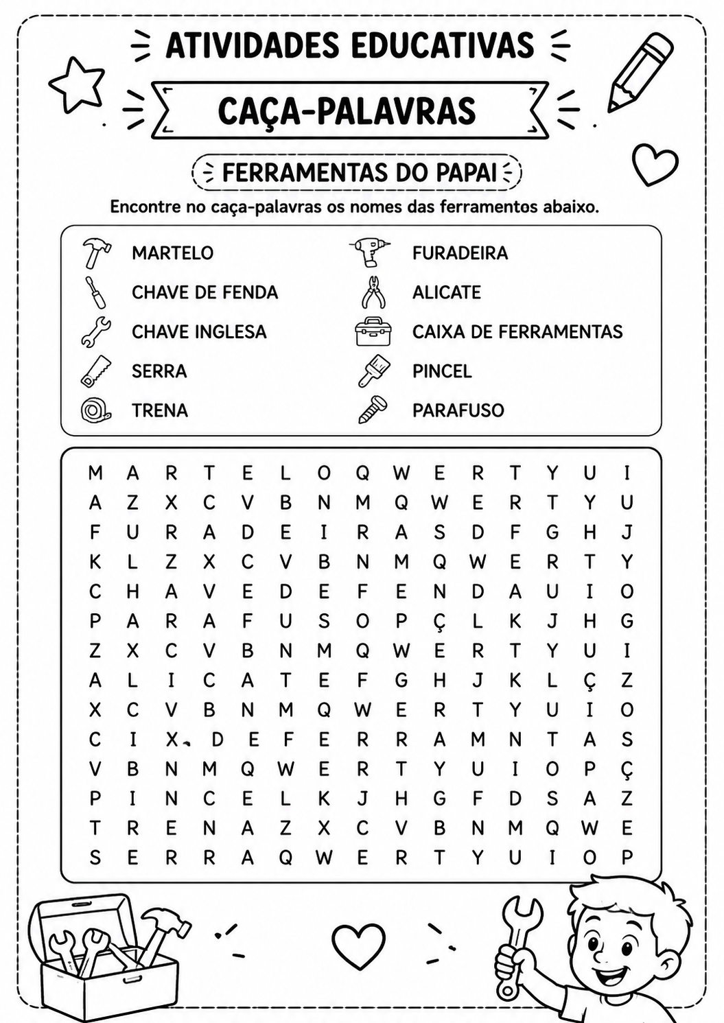 Exemplo de atividades educativas